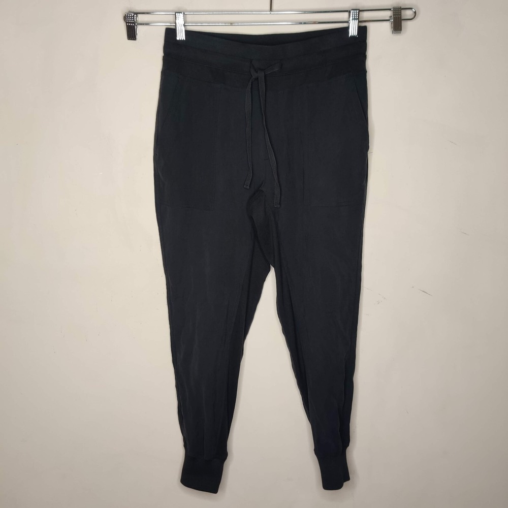 Harper + Live Black‎ Jogger Pants Elastic Waist Drawstring Pockets